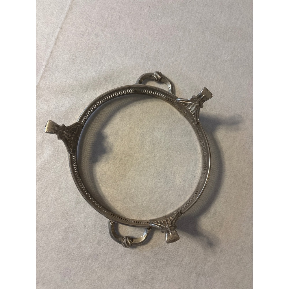 Vintage metal cassrole dish holder addy carrier 9 inner ring - Picture 7 of 9